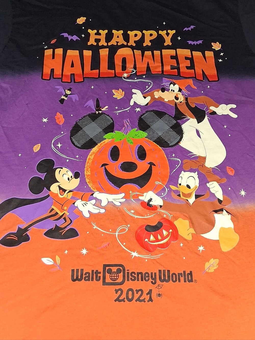 2021 Walt Disney World Halloween Shirt Mickey Mouse Donald Duck Goofy